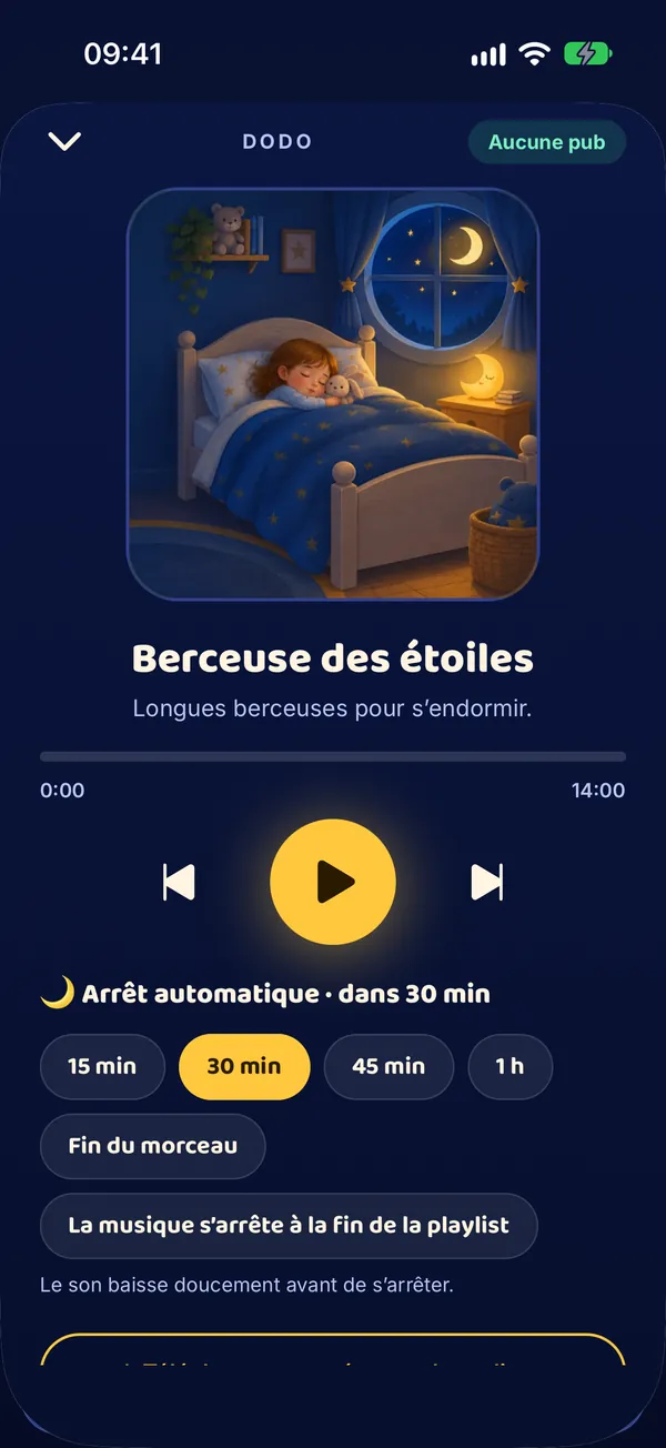 Le lecteur de musique de Sunny Anny : « Berceuse des étoiles »